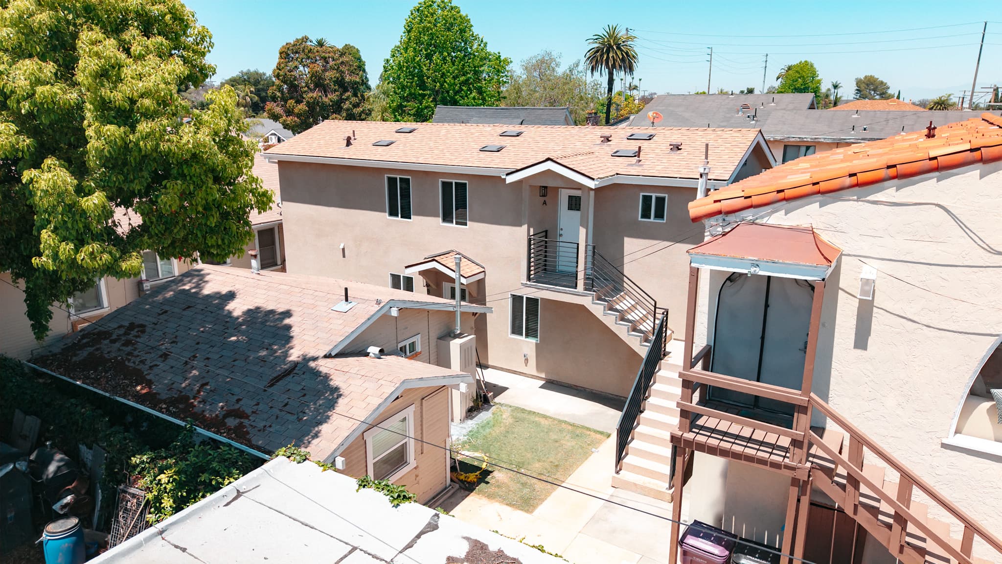Front yard aerial view